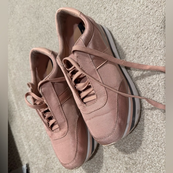 stradivarius Shoes - Stradivarius Blush Pink Platform Sneakers